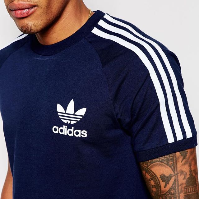 Adidas navy california t shirt hot sale