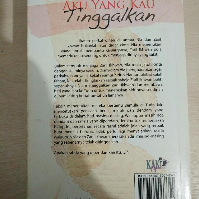 Sold Aku Yang Kau Tinggalkan Books Stationery On Carousell