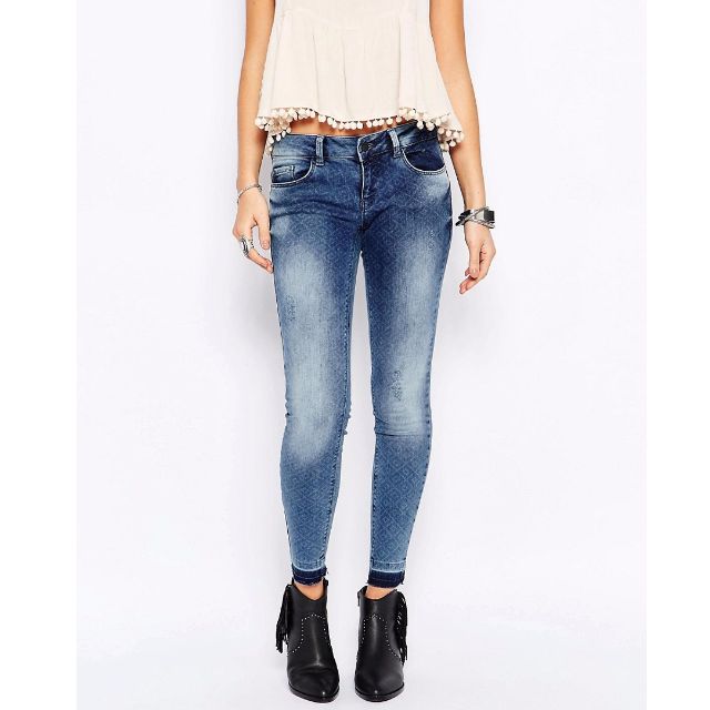 only coral skinny jeans