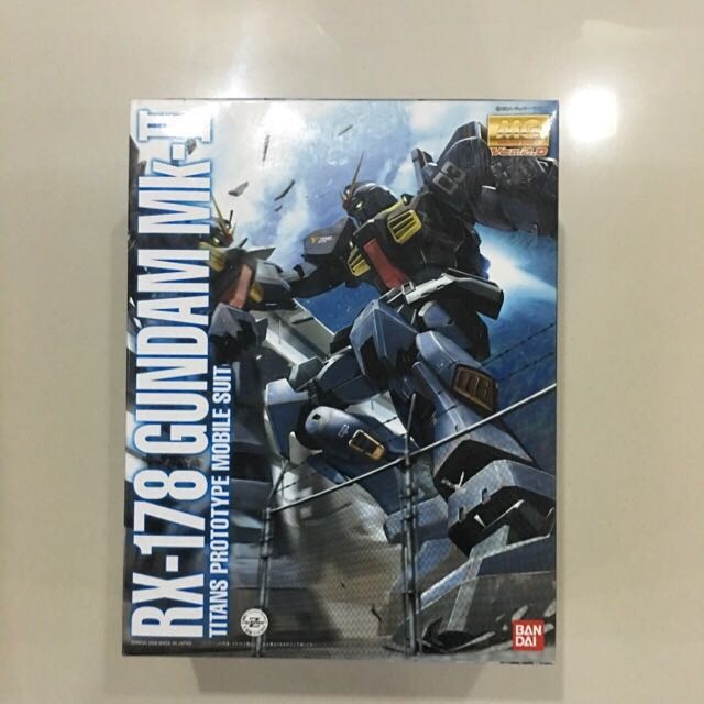 Figurine Gundam RX-178 MK II AEUG 1/100 Bandai - Kit MG, Montage Sans Colle, Couleurs Assorties