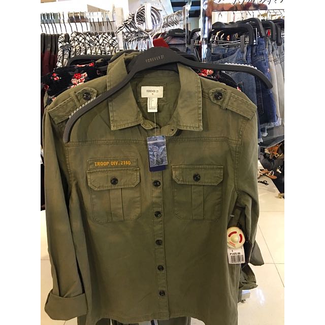 forever 21 green jacket