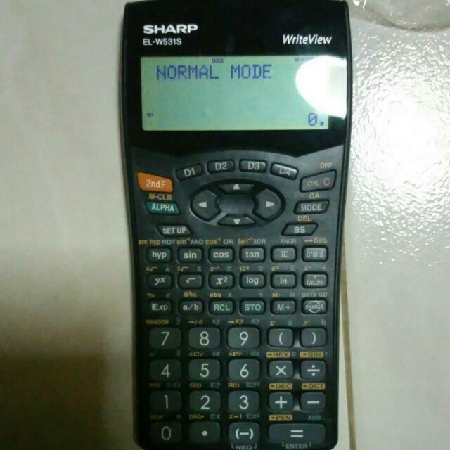 Sharp Calculator El W531s Books Stationery Textbooks On Carousell