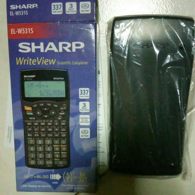 Sharp Calculator El W531s Books Stationery Textbooks On Carousell