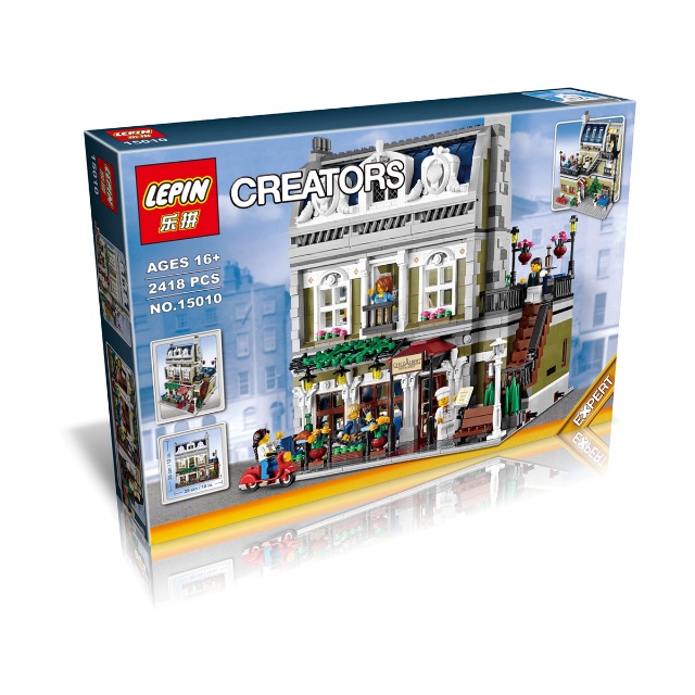 Lepin 15010 Parisian Restaurant Lego 10243 Replica Hobbies