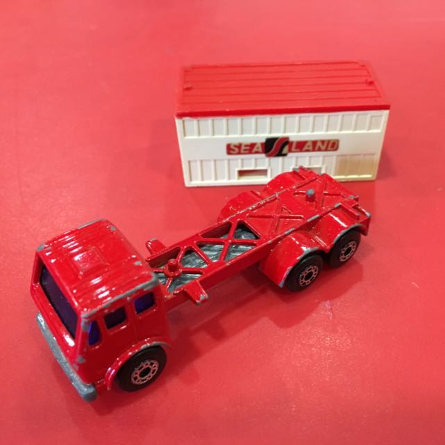 matchbox mercedes container truck