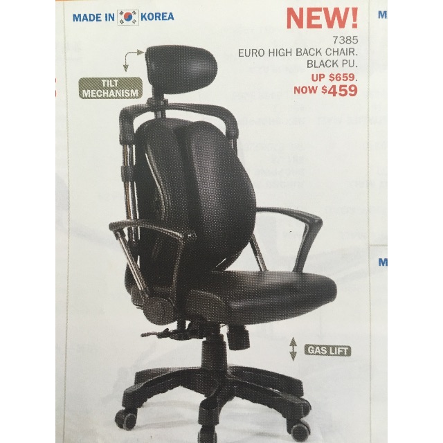 Euro high back chair deals