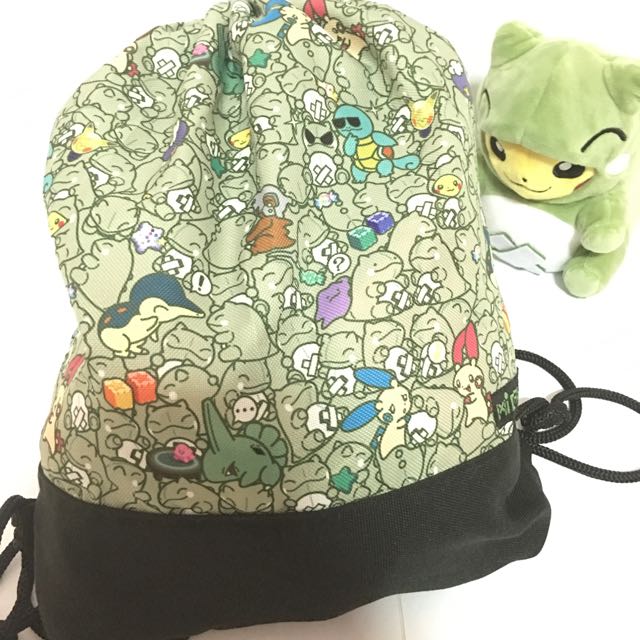 POKEMON Drawstring Bag GREEN