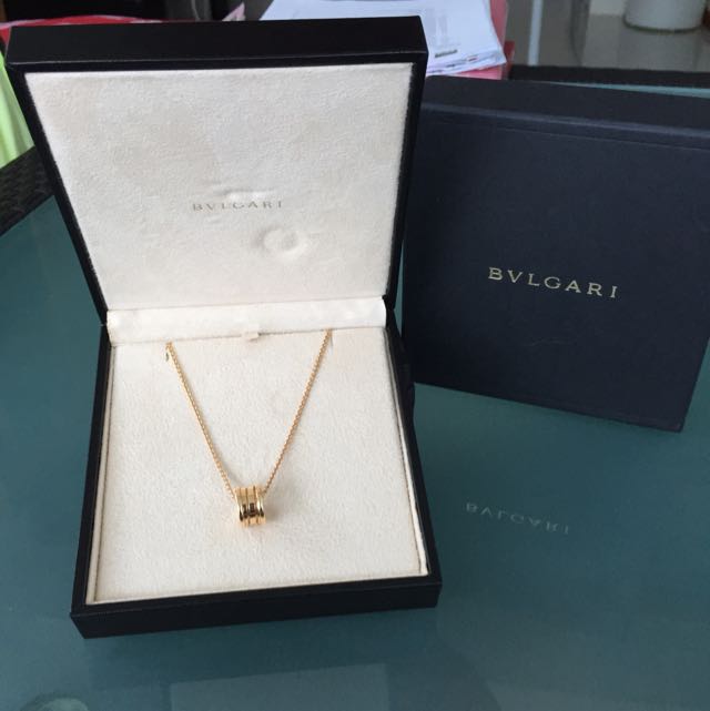 Bvlgari B Zero1 Rose Gold Necklace Luxury Accessories On Carousell