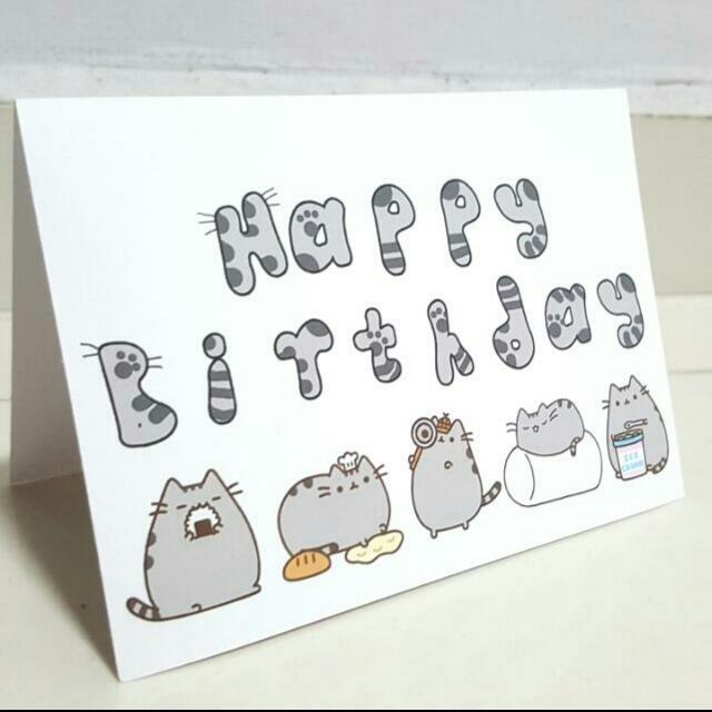 Pusheen Birthday Card, Hobbies Toys, Occasions Party Supplies