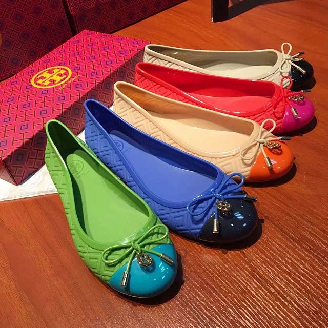 tory burch jelly ballet flats