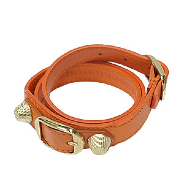 balenciaga bracelet orange
