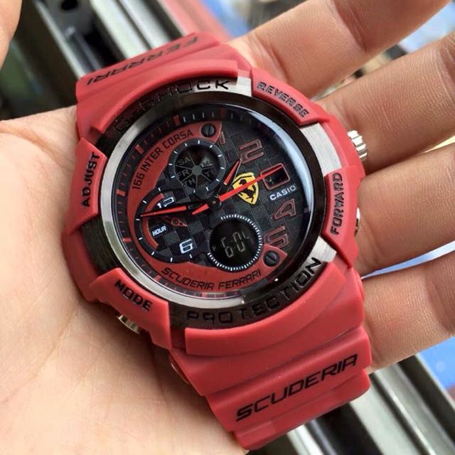 out of stock G shock x ferrari