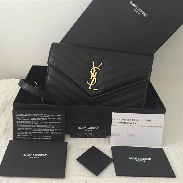 ysl envelope clutch