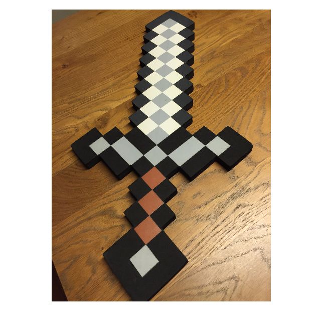 Preloved Minecraft Sword Axe Combo Originally Purchased From Us Toys R Us Hobbies Toys Toys Games On Carousell