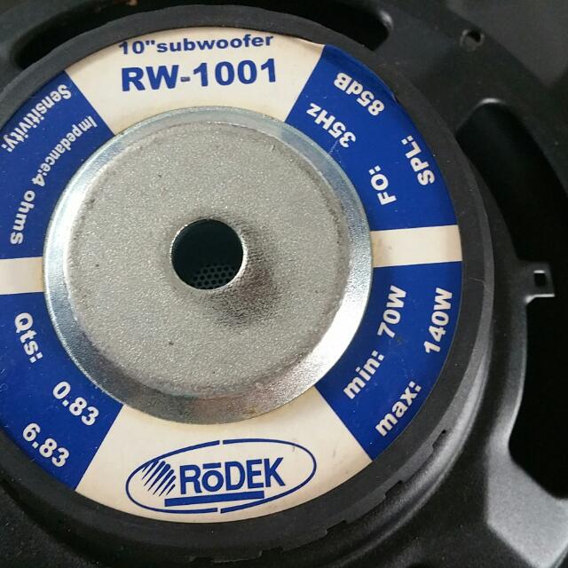 Subwoofer rodek deals 10 inch
