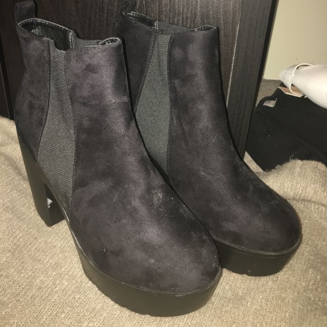 Rubi Shoes Black Boots, Size 9, Women's 