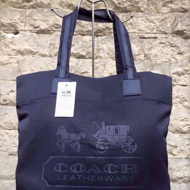 Authentic Coach Waterproof Nylon Tote Bag Luxury Bags Wallets