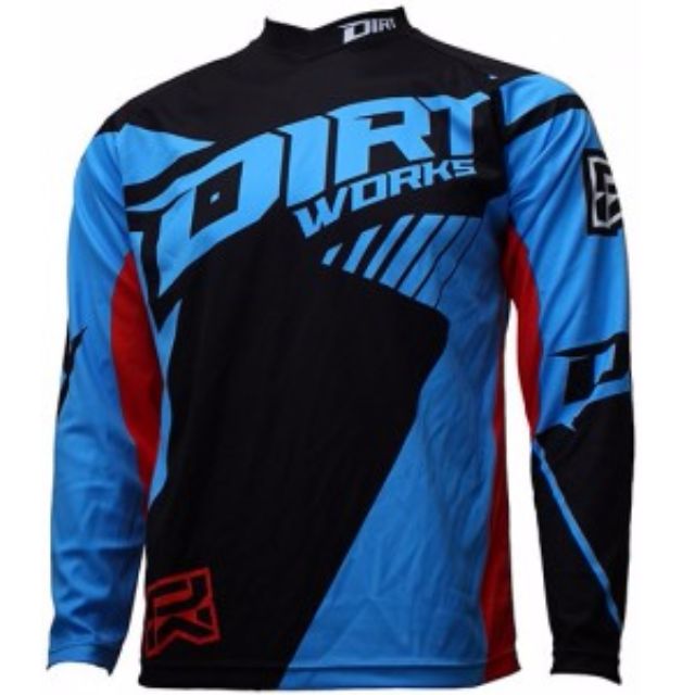 blue mtb jersey