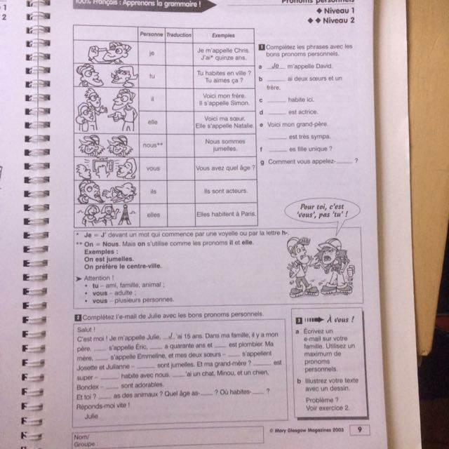 French Workbook Apprenons La Grammaire Textbooks On Carousell