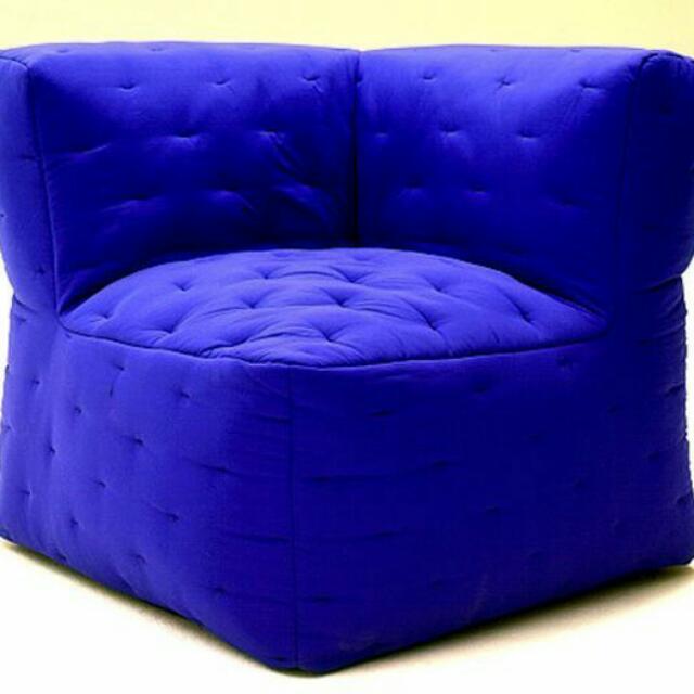 Inflatable Pouf Ikea Rolig Black Color Furniture On Carousell