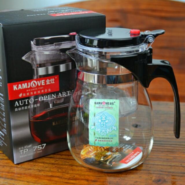 700ml Kamjove Glass Gongfu Tea Maker Press Art Cup Teapot with Infuser TP-757