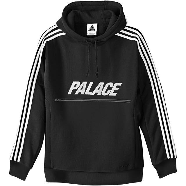 Bør kaos salat Palace Skateboards x Adidas Originals Palace Track Top FT Hood -  Black/White, Men's Fashion, Activewear on Carousell