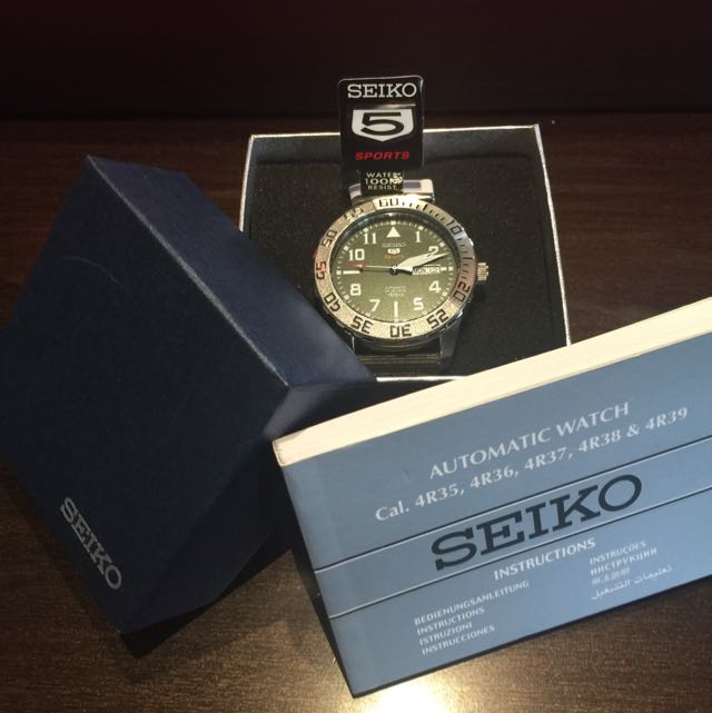 Seiko Automatic SRP751K2 5 Sport Green Dial Nylon Band Mobile Phones Gadgets Wearables Smart Watches on Carousell