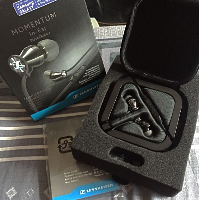 SENNHEISER MOMENTUM In Ear Black Chrome For Android User Audio Headphones Headsets on Carousell