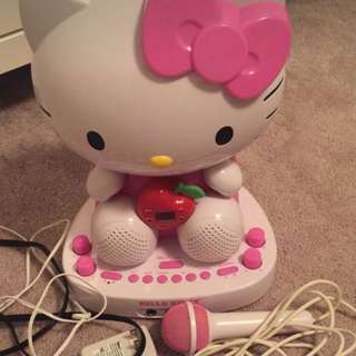 Hello Kitty Karaoke With Microphone And Cam
