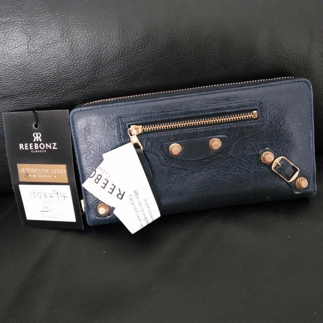 Authentic Balenciaga Giant Gold Continental Zip Around Dark Blue Luxury Bags Wallets On Carousell Authentic Balenciaga Giant Gold Continental Zip Around Dark Blue Luxury Bags Wallets On Carousell
