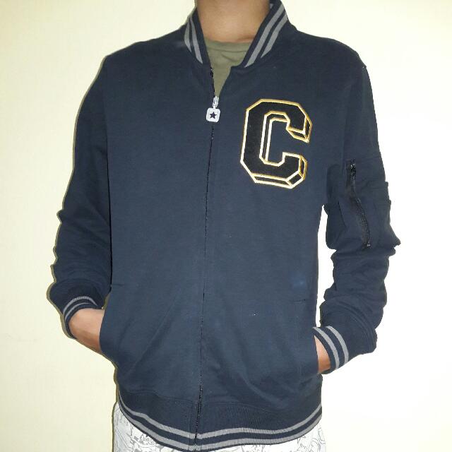 jaket varsity zipper