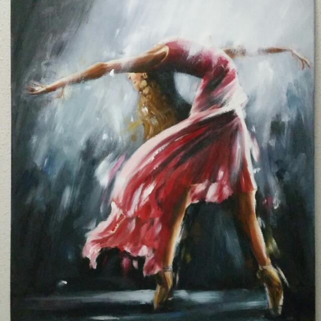 Oil Painting Expressionism Style Dancer Everything Else On