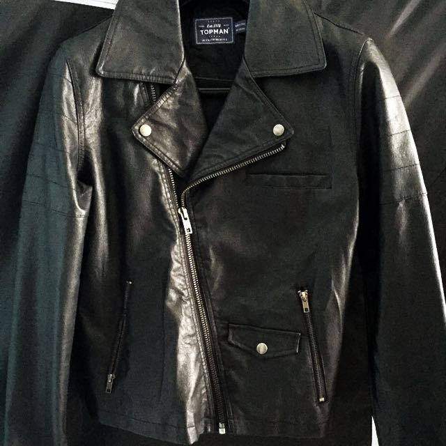 Topman Leather Jacket Men S Fashion Clothes On Carou