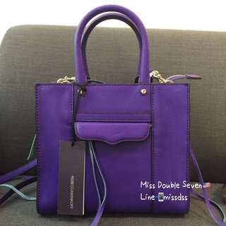 ✨Rebecca Minkoff✨side zip tote mini-紫色