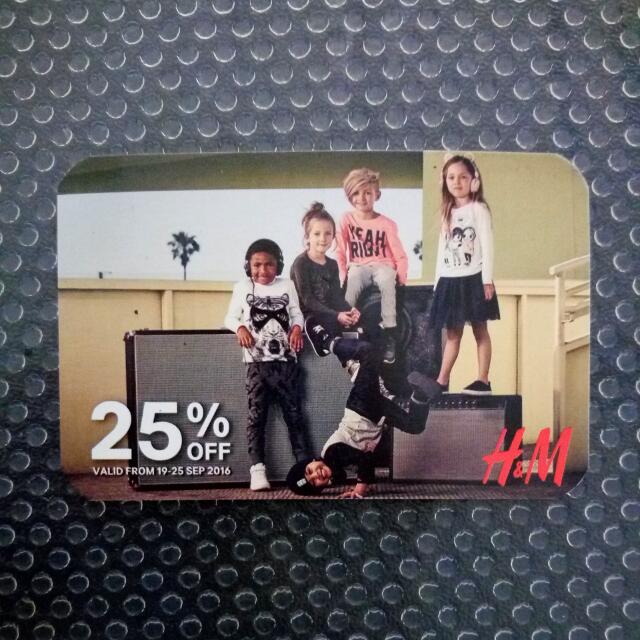H M 25 OFF Tickets Vouchers Store Credits on Carousell