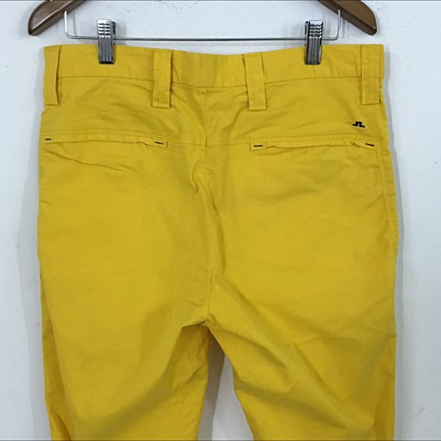 yellow golf pants