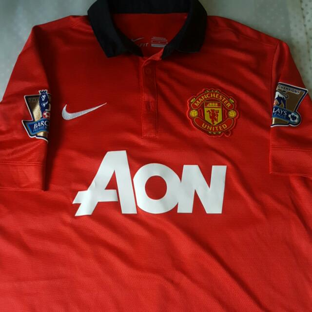 Manchester United 13 14 Home Kit Sports Sports Apparel On Carousell