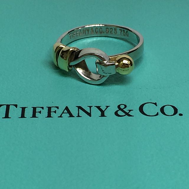 Tiffany \u0026 Co. 925/750 Hook \u0026 Eye Double 
