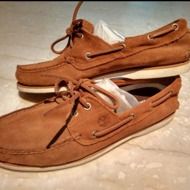 timberland suede boat shoes
