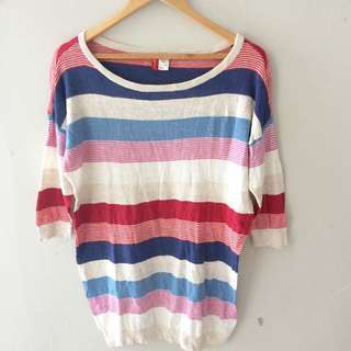 H&M Stripe Sleeve