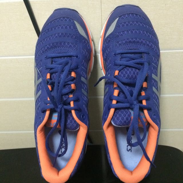 Asics Gel Zaraca 2 Deep Blue Silver Orange Running Shoes