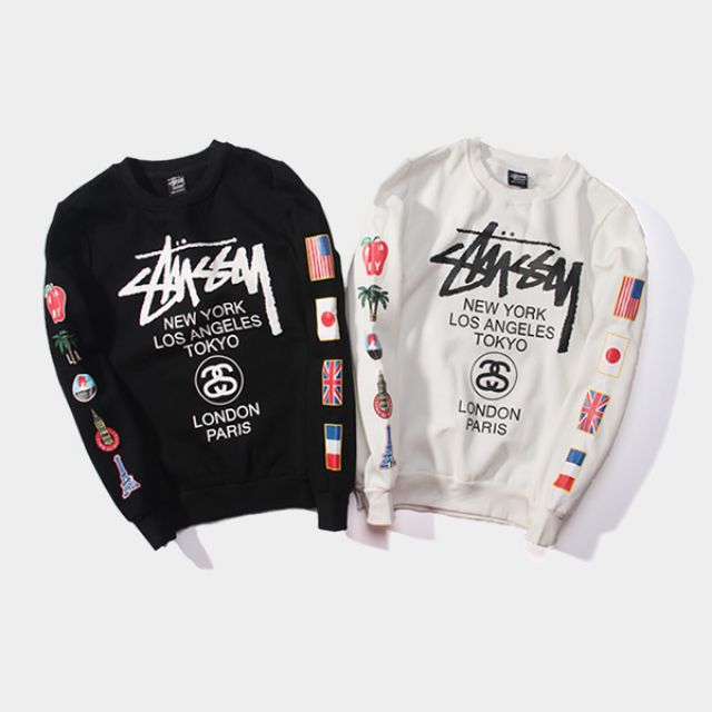 stussy world tour sweater