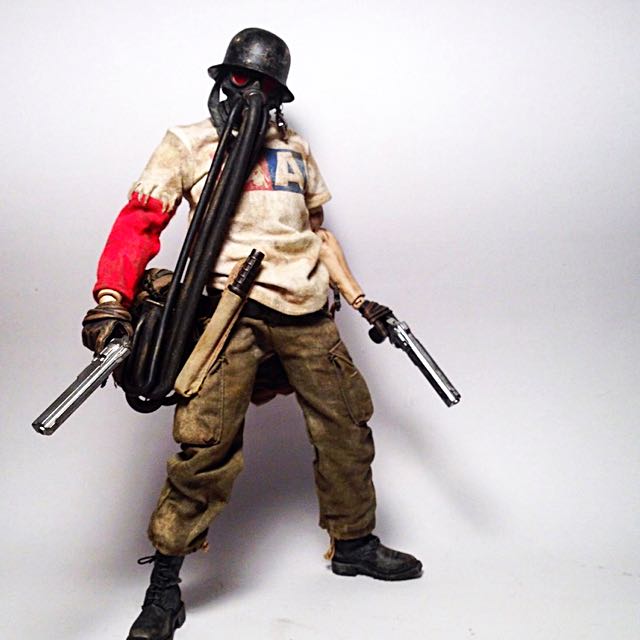 ThreeA exclusive NOM 4th 1/6 Three A 3A Designer Toys Figurine Figure Gas  Mask Action Toy Army Green Cool
