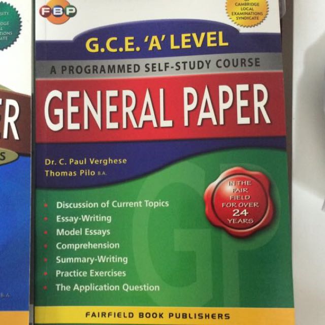 General Paper A levels Guide, Hobbies & Toys, Books & Magazines