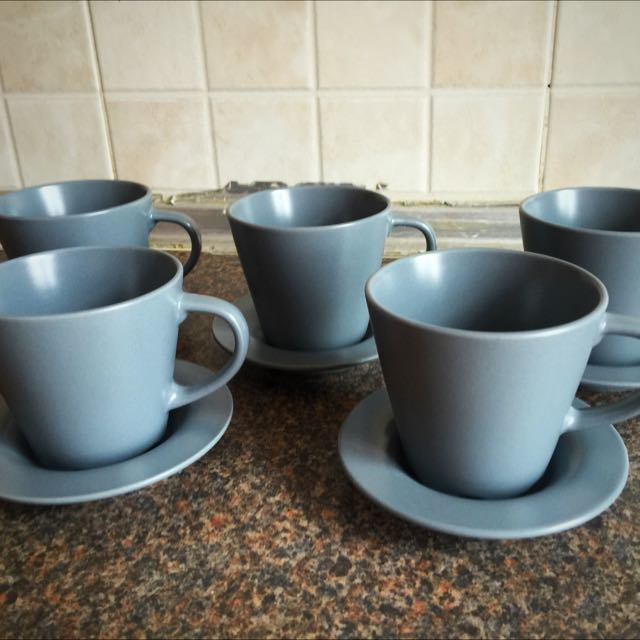Ikea Coffee Cup Saucer Set 5 Home Appliances On Carousell