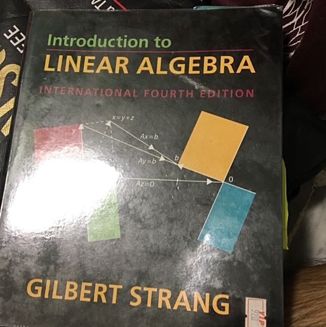 Intro To Linear Algebra Textbook By Gilbert Strang (4th Edition