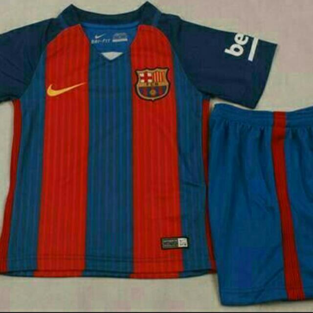 Jersey Barcelona Home Kids 2016 2017 Sports Athletic Sports Clothing On Carousell