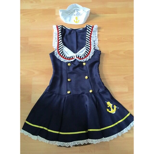 Navy / Sailor Costume, Women's Fashion, Dresses & Sets, Traditional ...