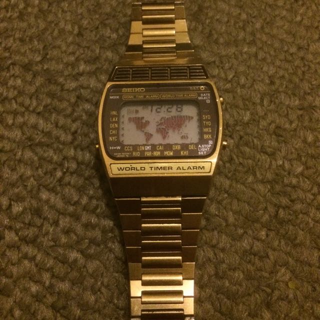 Seiko Vintage Digital Watch A239 World Timer, Men's Fashion, Watches &  Accessories, Watches on Carousell