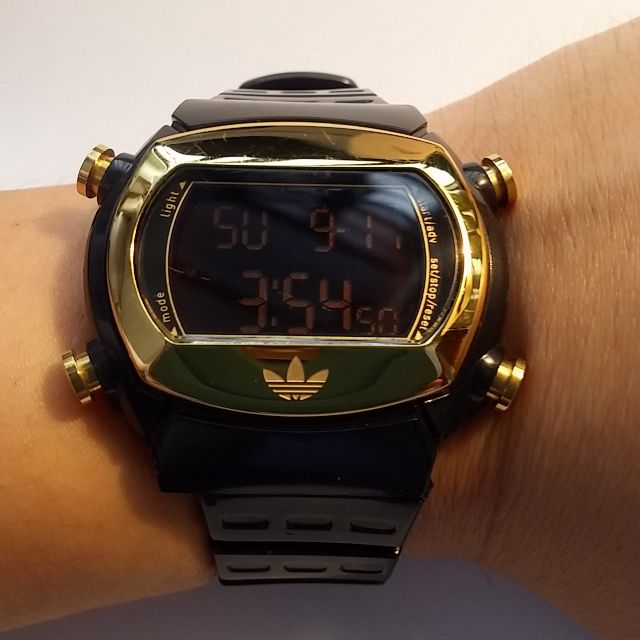 adidas gold digital watch